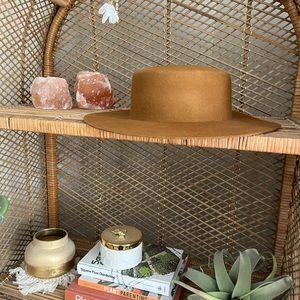 Gigi Pip Camel Colored Hat - Size 57 S/M
